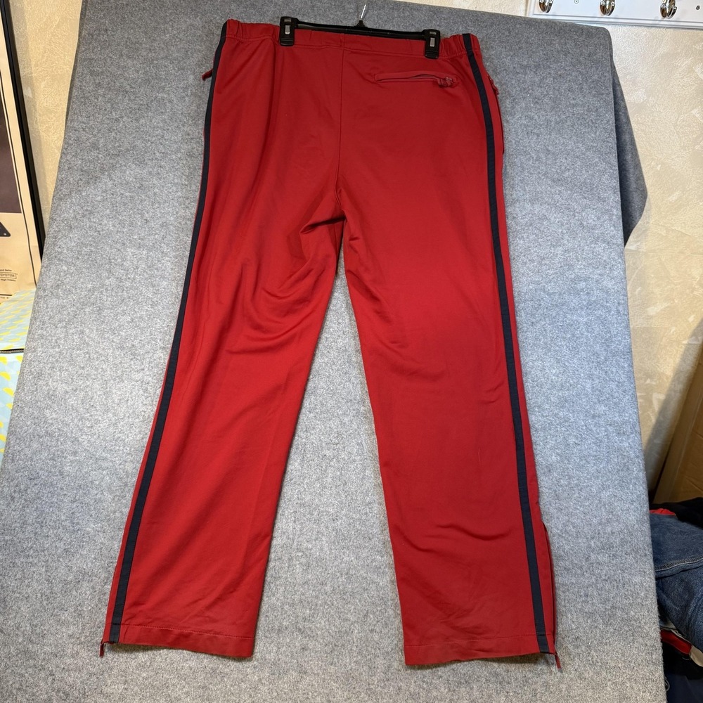 Vintage Gap Track Pants Mens XL Red Knit Side Stripe Zip Pockets Athletic Y2K - Picture 5 of 7